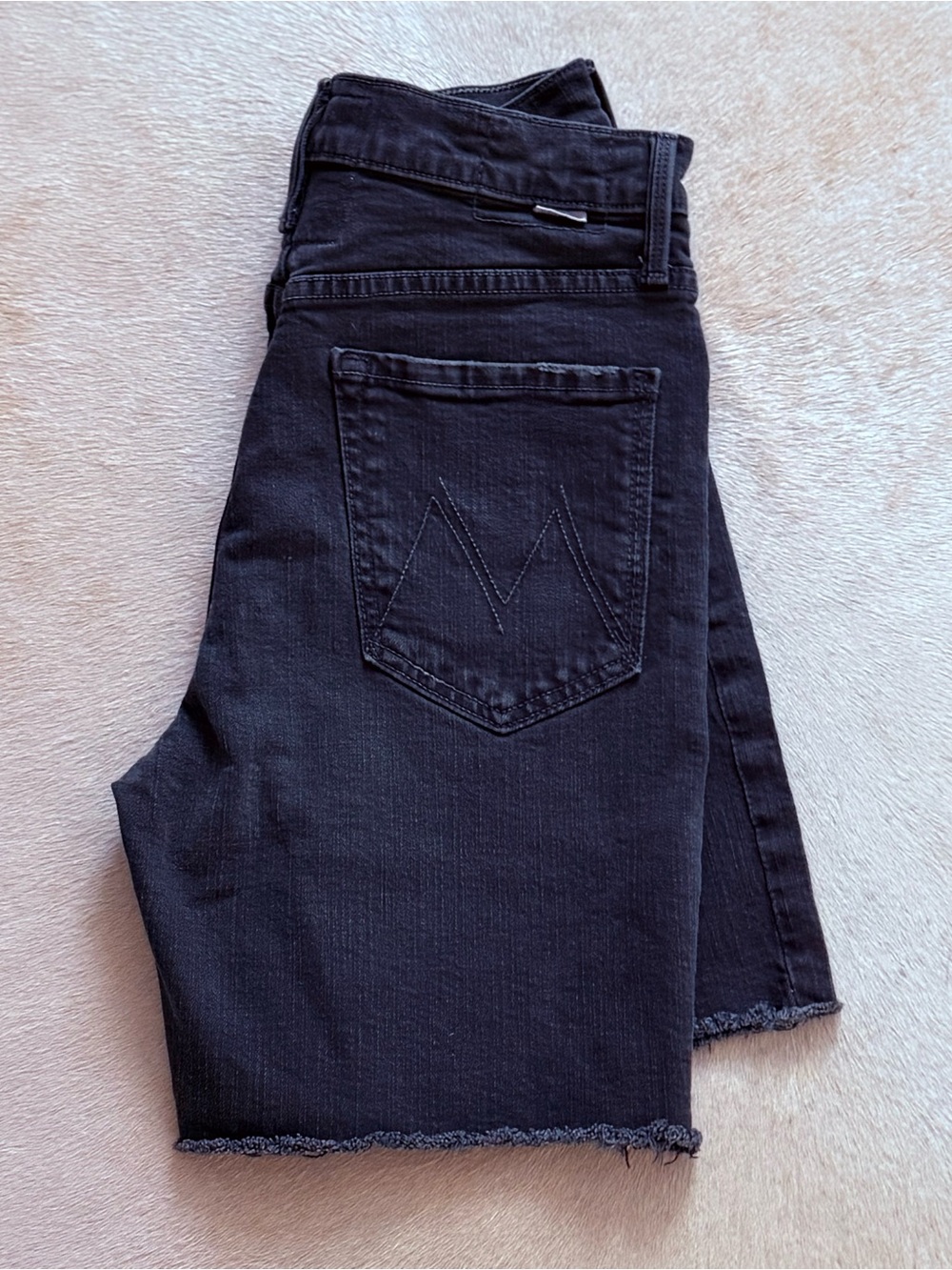 MOTHER High-Waist Jean Shorts